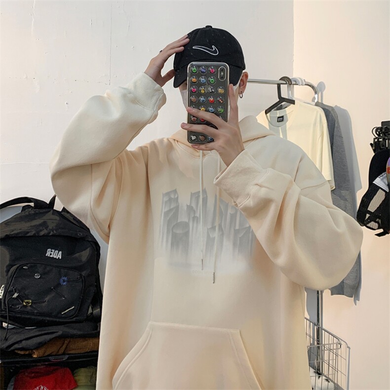 ！连帽圆领卫衣男装港风帽衫男LM147-P35,男装卫衣,电商B367