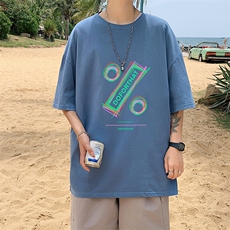 DX17171-P20纯棉短袖t恤男大码半袖打底衫宽松体恤衫港风，男装T恤，电商A040