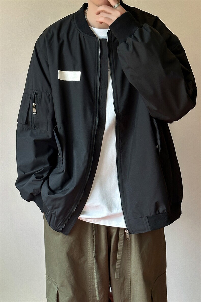 现货主推春季休闲工装夹克外套男日系潮男棒球服A351-JK020-P95,男装夹克,电商A351