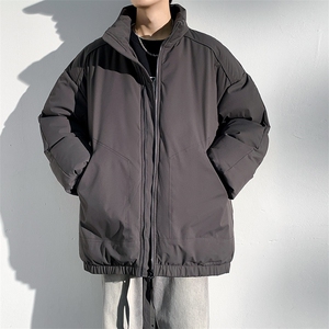 现货冬季美式休闲加厚雪山外套夹克立领纯色三防户外工装棉服图片
