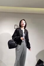 2022秋季新款时尚百搭宽松显瘦短外套，女装短外套，L·H·X