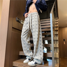痞帅宽松垂感长裤子男秋季新款美式扎染脏脏裤K2559*P35控58，男装休闲裤，星座227-1