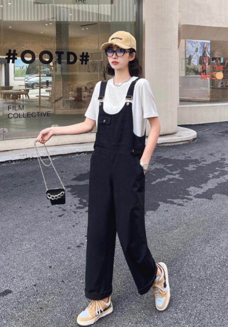 2023夏季新款韩版时尚修身背带裤一星女郎，其它，星女郎