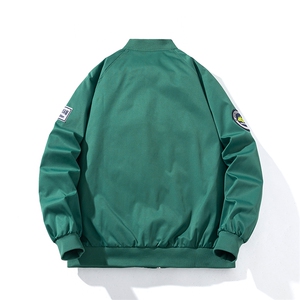 现货 三色秋冬季潮牌徽章夹克棉衣棒球服 欧美飞行员外套情侣装图片