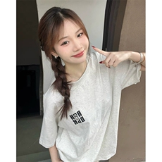 万针全刺绣工艺抖音得物高品质260克重磅纯棉双纱美式高街短袖T恤，男装T恤，电商A486