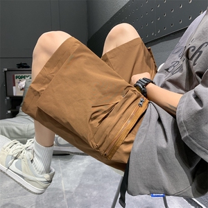 工装短裤男潮牌ins宽松休闲宽松大码中裤五分裤D0601-P48图片