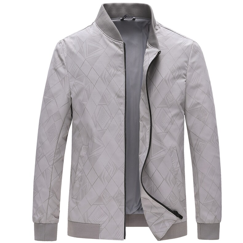 中年男夹克棒球领爸爸春秋款外套休闲宽松衣服秋季商务上衣男装,男装夹克,电商B212（原钱塘6029）