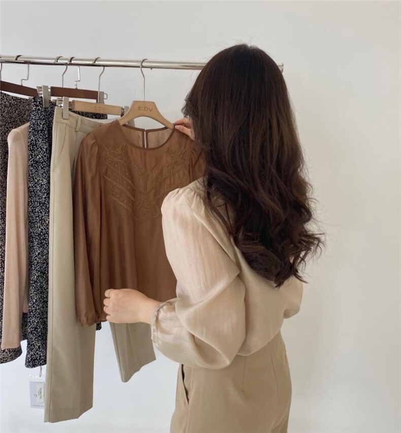 秋季百搭刺绣衬衣，其它，土布鱼