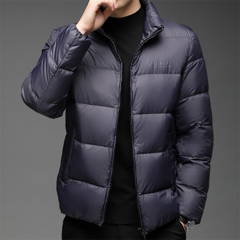 F81513鸭绒90绒高货精品秋冬新款立领休闲中青年男士羽绒服外套,男装羽绒服,钱塘207-1