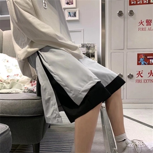 假两件休闲短裤男夏季潮流百搭五分中裤宽松沙滩裤子DK8751-P28图片