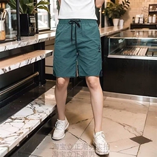 2025新款短裤男士夏季美式潮牌五分裤速干中裤刺绣痞帅半截沙滩裤，男装休闲裤，星座506A