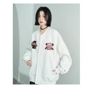 W10469-P73 网图现货 高质量刺绣400g华棉棒球服卫衣外套夹克图片