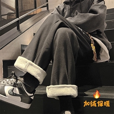 23冬季加绒加厚印花宽松直筒牛仔裤N360P40加绒P50，男装牛仔裤，星座712