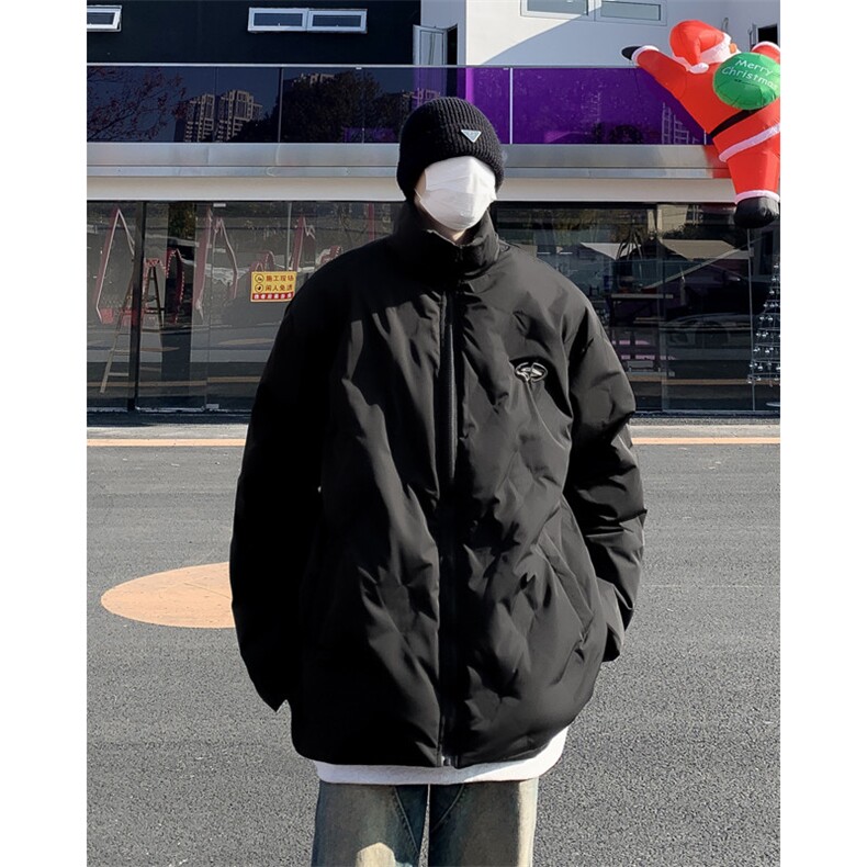 冬季新款简约立领棉服宽松宽松加厚保暖休闲时尚百搭棉衣,男装棉衣,星座410-7