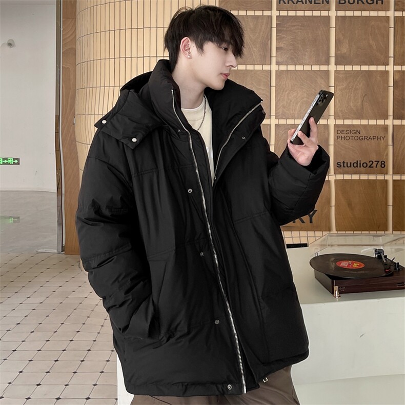羽绒服男冬季新款港风宽松连帽加厚外套上衣YR922-P155,男装羽绒服,星座214-3