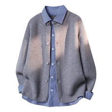 8775-P852025年秋冬新款休闲毛衣男士时尚长袖宽松针织衫上衣，男装针织衫/毛衣，电商A113