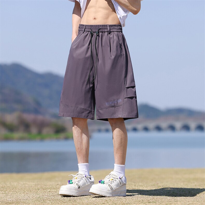 M-8XL夏季宽松大码冰感工装短裤五分裤XZ109-K2356-P35,男装牛仔裤,星座109