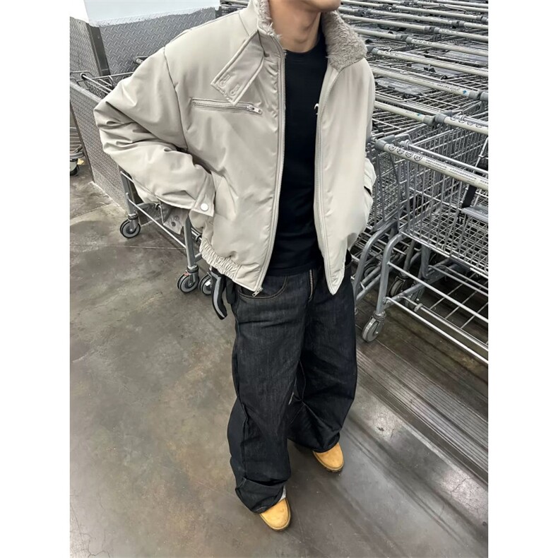 706-1-MY5630-P118现货冬季座山雕立领加绒外套保暖棉衣潮,男装棉衣,星座706-1