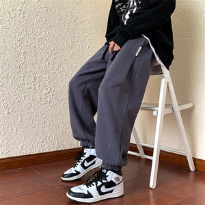 340G重磅华棉卫裤男潮美式运动裤子秋季长裤 K819*P45控68图片
