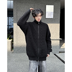 立领拉链开衫毛衣秋冬季宽松休闲慵懒风时尚针织衫外套，男装针织衫/毛衣，星座410-6（原星座1304-1）