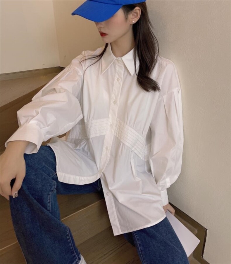 2022春款面部衬衫，女装衬衫，慕姿杨