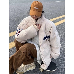 1506-1/M2-M80551棉衣/P81复古美式灯芯绒刺绣棉衣棉服男女ins潮图片