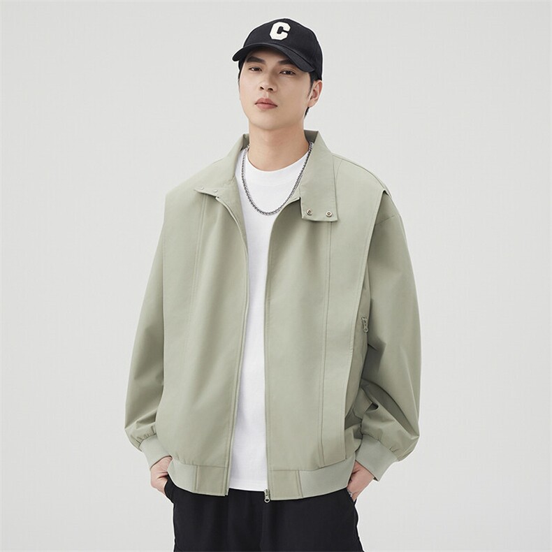 户外夹克男立领纯色上衣冲锋衣外套DSA157B-JK7868-P70,男装夹克,电商A157B