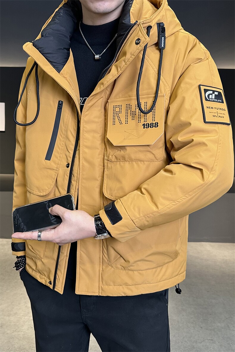 标50白鸭绒户外工装羽绒服男2025新款冬季外套C317-Y6810-P235,男装羽绒服,电商C317