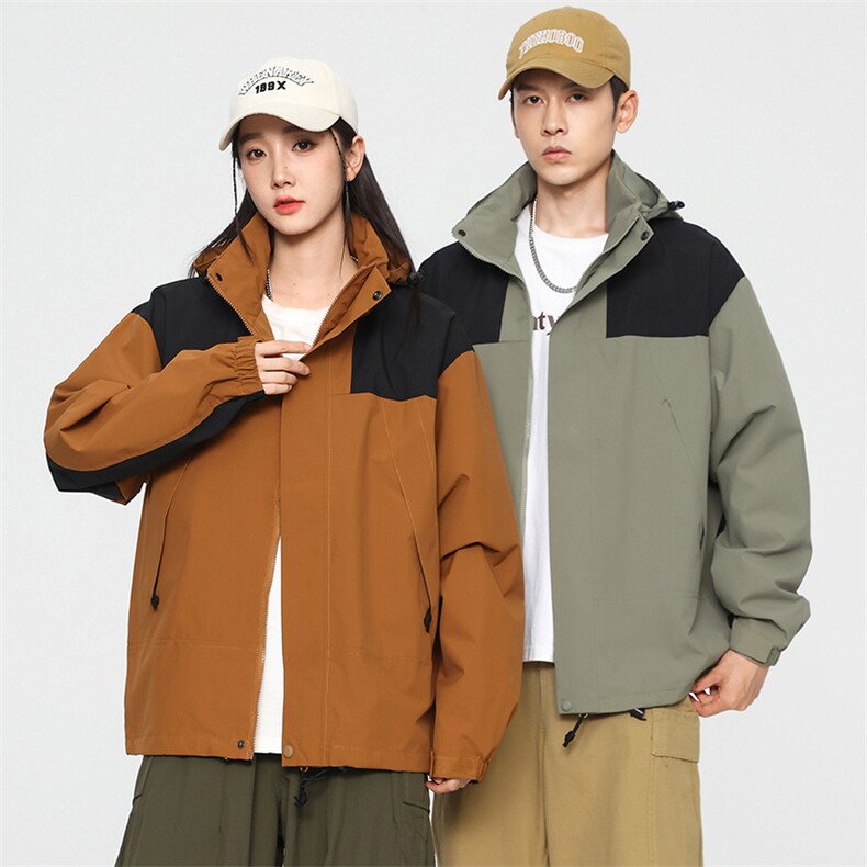 无影墙连帽冲锋衣情侣外套防风防水登山服夹克男JH-JK23657-P45,男装夹克,星座717