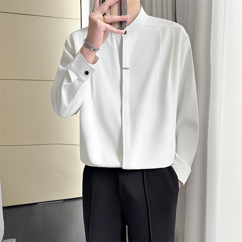 轻熟风~抖音长袖衬衫 T7708/P50图片