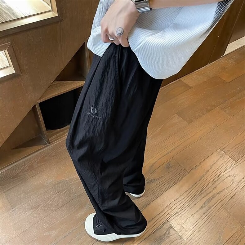 冰丝山本裤男夏薄款宽松休闲裤垂感速干阔腿裤奶奶裤潮K520,男装休闲裤,星座1116A-1（原606A）