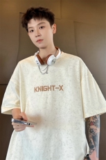 ！2026夏季新款男士重工刺绣碎花短袖T恤百搭半袖T2507特P28，男装T恤，电商B220
