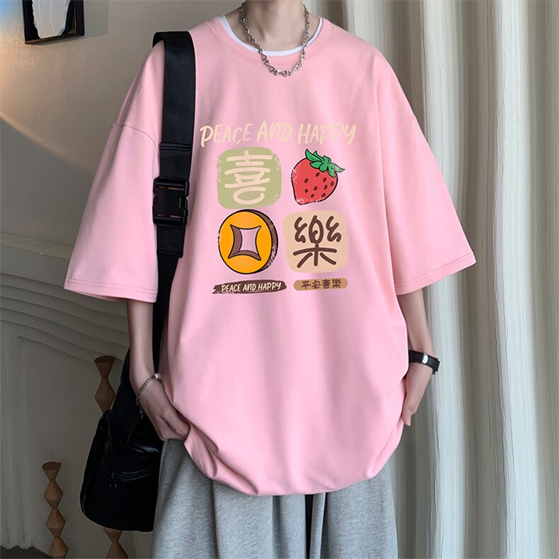 230g重磅纯棉短袖t恤男大码半袖半截袖DX17322-P20,男装T恤,电商A040