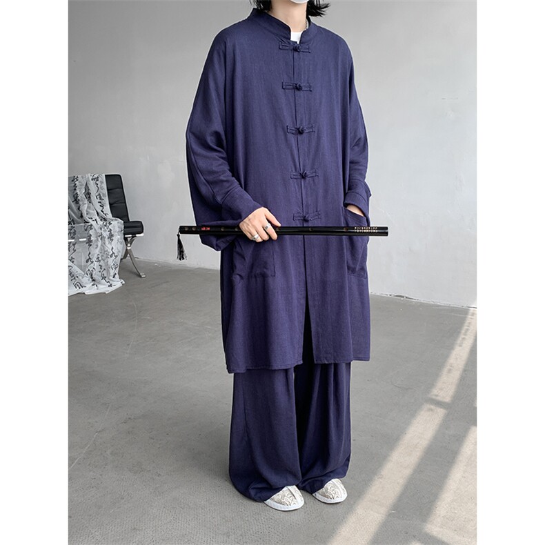 新中式加长款长袖长裤防晒TZ749-特批85上衣特批50裤子特批35,男装防晒衣,电商A059