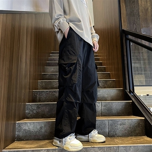 复古多口袋工装裤宽松美式中性风男女街头潮流百搭长裤K0822-P38图片
