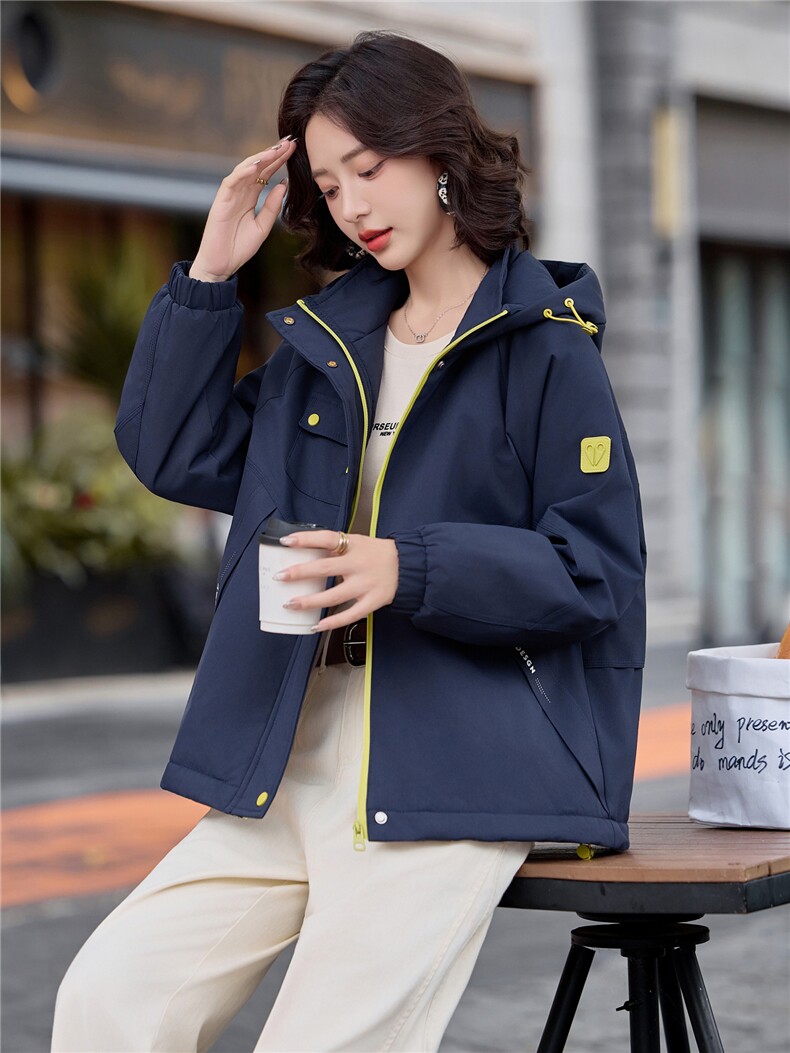 现货2025年冬季新款夹棉保暖棉衣派克服,女装棉衣/棉服,悦祺