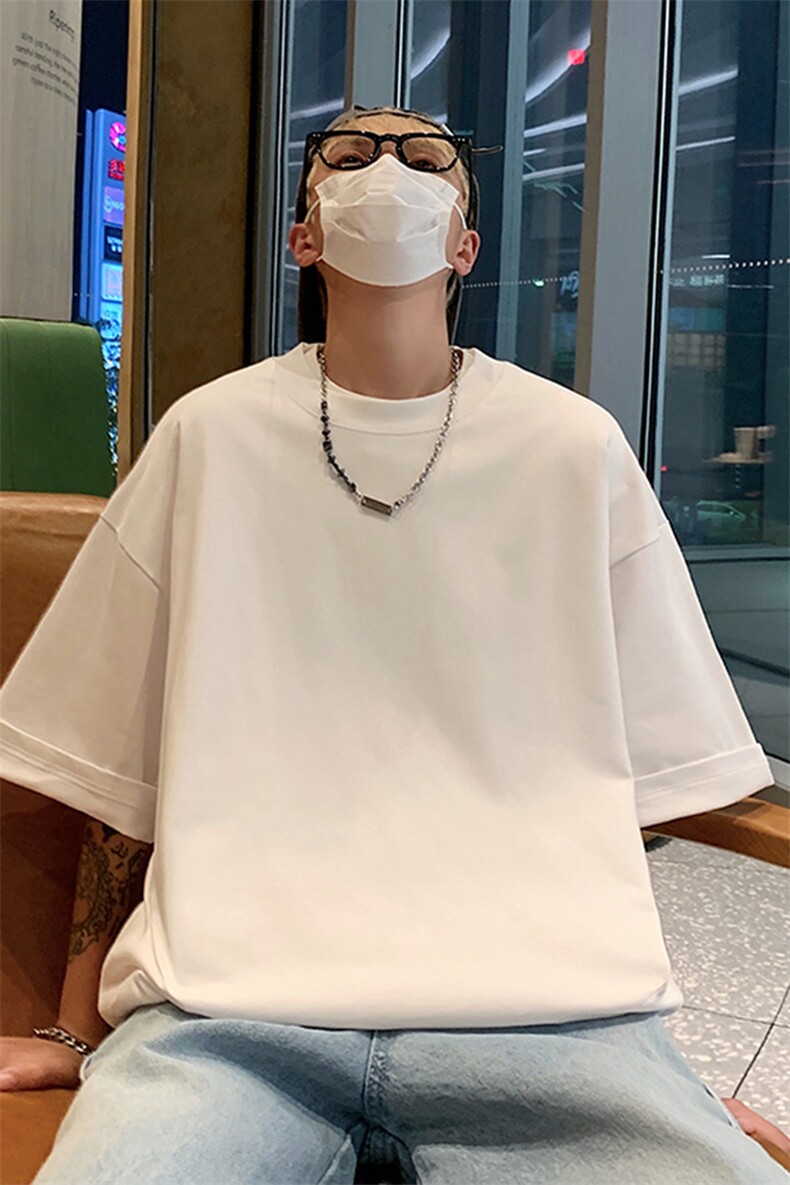 2024款220g精梳棉纯棉短袖t恤男夏季百搭圆领上衣TX600-特P22,男装T恤,电商A178