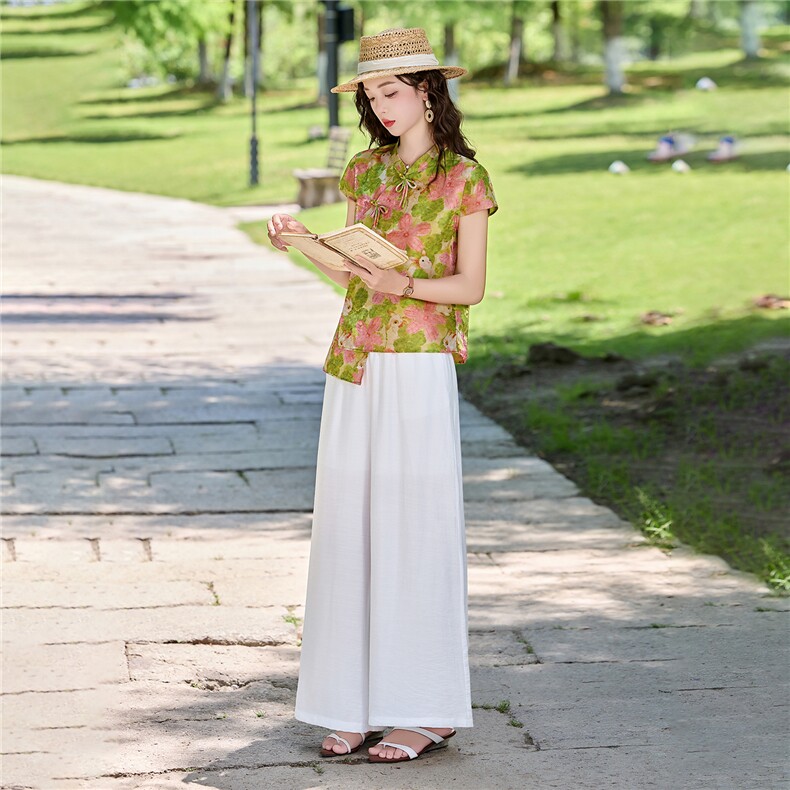 2026年夏季新中式碎花套装,女装套装/套裙,贵人树