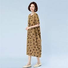 2023夏新品连衣裙小碎花连衣裙宽松大码808款，女装连衣裙，秋牧寒烟