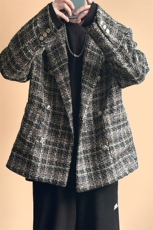 秋冬小香风西装外套男潮格纹呢子西服A351-AX2506-P125，男装西服套装，电商A351