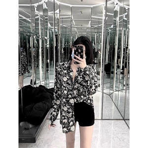 【现货】秋季新款玫瑰花衬衣,其它,色调轩