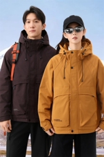 抖音2025情侣秋冬二棉加棉加厚夹克休闲棉服M1125-P120，男装夹克，电商D240-242