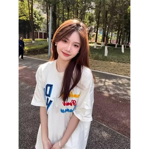【有货】DAT46-1-特P35潮美式短袖t恤男女夏季潮牌字母情侣半袖图片