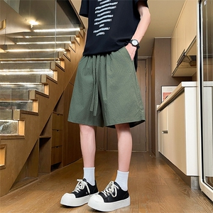 夏季泡泡纱新款男女同款短裤XZ102B-1-DK2505特P15图片