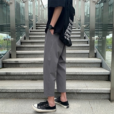 2025新/夏港风男士休闲裤9分长裤宽松店主风裤子哈伦裤薄8325/P45，男装休闲裤，电商B381-2