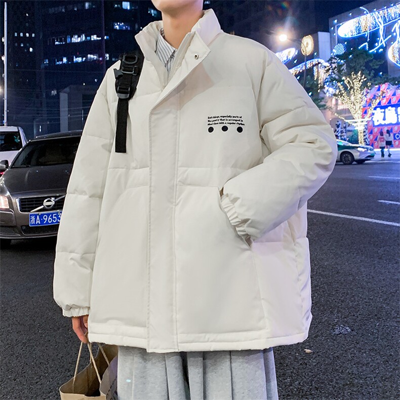 立领棉衣男冬季保暖棉袄高级感ins潮牌情侣款棉服MY005p138控158图片