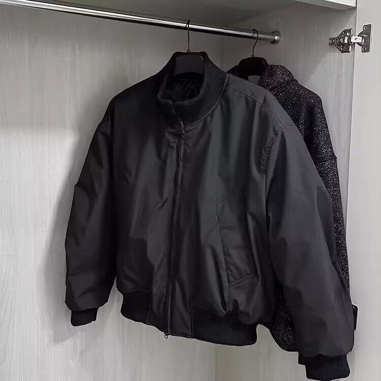 美式解构工装棉服男女冬季潮牌cleanfit简约廓形加厚保暖飞行夹克,男装夹克,星座506A
