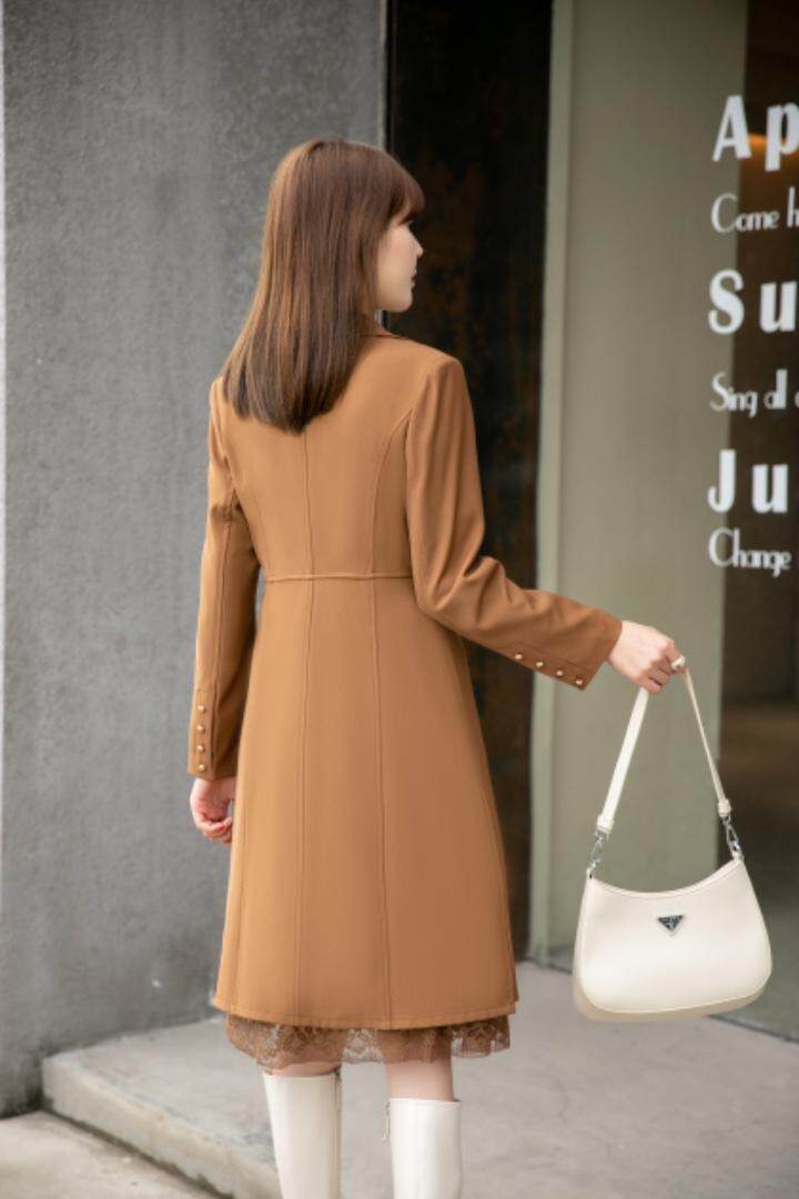 蕾丝拼接大衣，其它，裳之恋语