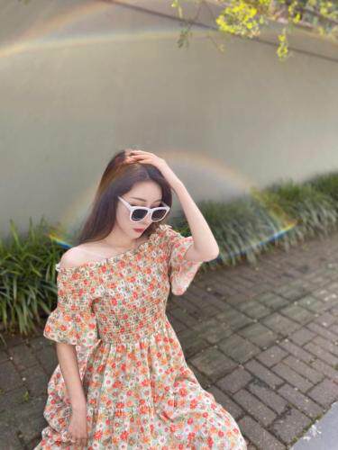 夏季新款连衣裙，女装连衣裙，扉缦