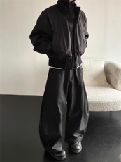 MF06-特P90美式高街立领棒球棉服飞行夹克棉衣短款外套男，男装夹克，电商B327